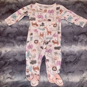 🌹Carters animal footie pajama infant 6M